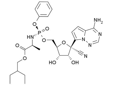 治療新型冠狀病毒肺炎藥物 瑞德西韋的結(jié)構(gòu)式