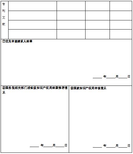 發明專利優先審查申請書模板